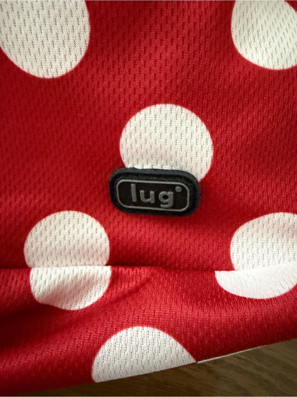lug Red and White Polka Dot Crossbody Bag - Picture 5 of 5
